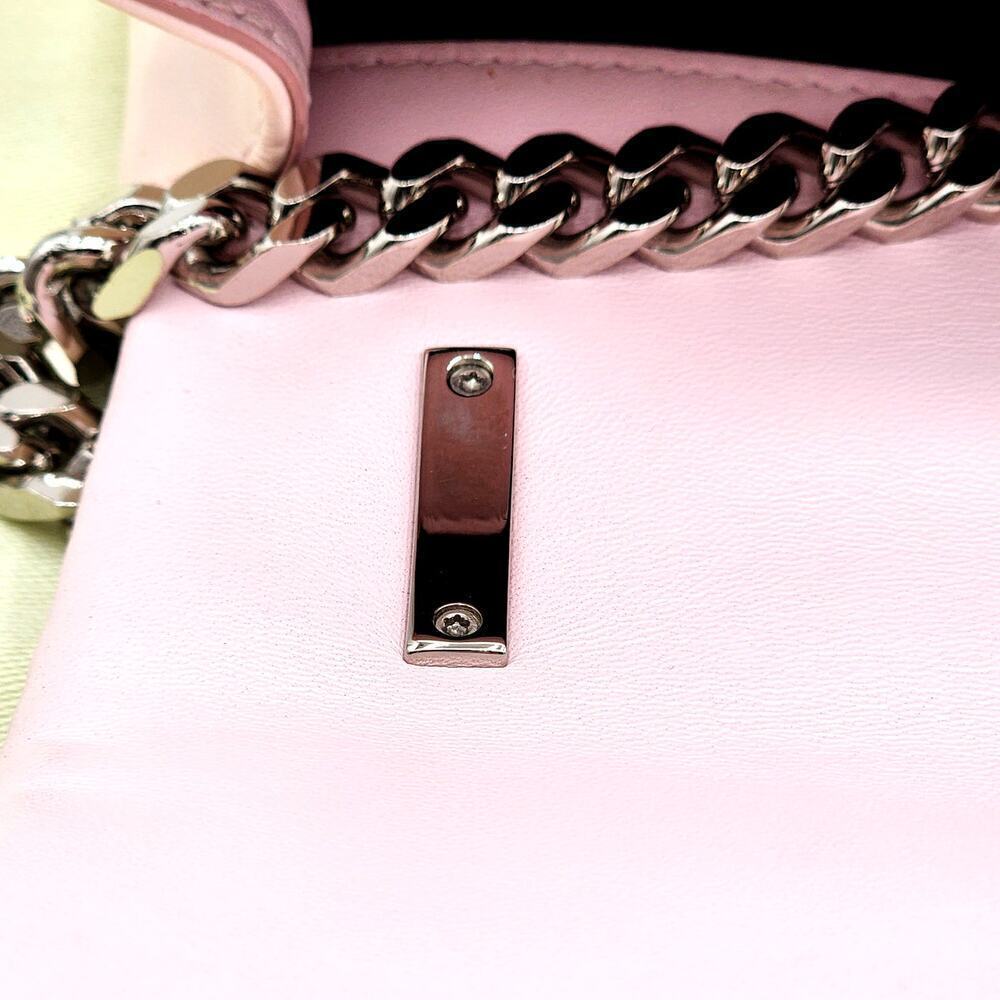 BURBERRY PATENT QUILTED HORSEFERRY PRINT SMALL LOLA BAG PINK - Picture 8 of 16